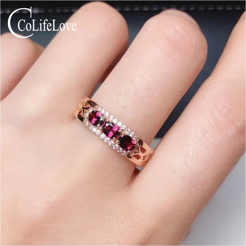 CoLife Jewelry Fashion Band Ring with Gemstone 100% Real Natural Pyrope Silver Ring 925 Silver Garnet Jewelry Birthday Gift
CoLife Jewelry Fashion Band Ring with Gemstone 100% Real Natural Pyrope Silver Ring 925 Silver Garnet Jewelry Birthday Gift