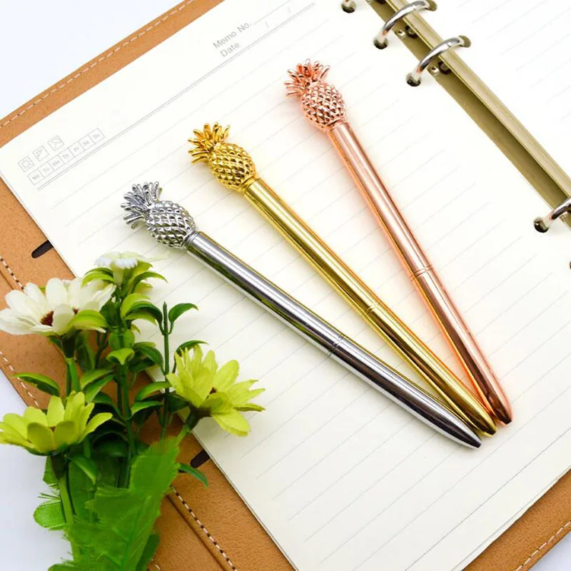 1pc Metal Ballpoint Pen New Exotic Pineapple Pen 1.0mm Kawaii Student Gift Stationery 3 Color Optional School Office Supplies
1pc Metal Ballpoint Pen New Exotic Pineapple Pen 1.0mm Kawaii Student Gift Stationery 3 Color Optional School Office Supplies