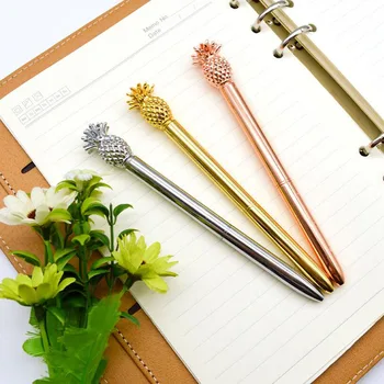 1pc Metal Ballpoint Pen New Exotic Pineapple Pen 1.0mm Kawaii Student Gift Stationery 3 Color Optional School Office Supplies
1pc Metal Ballpoint Pen New Exotic Pineapple Pen 1.0mm Kawaii Student Gift Stationery 3 Color Optional School Office Supplies