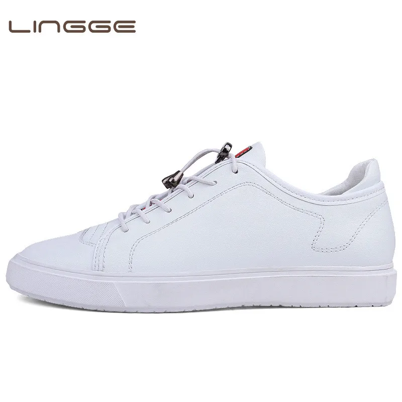 LINGGE Luxury Brand Men Casual Shoes Fashion Breathable Male Shoes Genuine Leather Men Sneakers Black White Flats Sneakers
LINGGE Luxury Brand Men Casual Shoes Fashion Breathable Male Shoes Genuine Leather Men Sneakers Black White Flats Sneakers