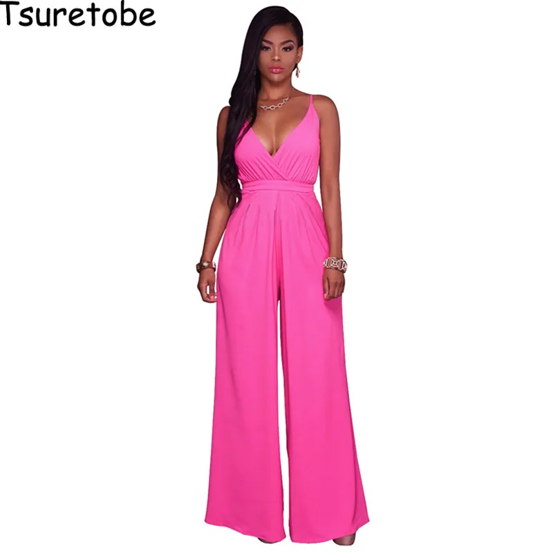 New Fashion Loose Elegant Jumpsuits Wide Leg Office Rompers Womens Jumpsuit Summer Spaghetti Strap Party Casual Overalls No Belt
New Fashion Loose Elegant Jumpsuits Wide Leg Office Rompers Womens Jumpsuit Summer Spaghetti Strap Party Casual Overalls No Belt