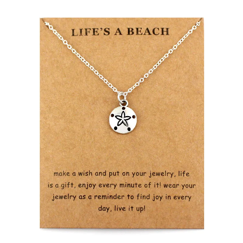 Beach Jewelry Fish Scale Seahorse Octopus Sea Turtles Starfish Seashells Whale Mermaids Wave Sand Dollar Necklaces for Women
Beach Jewelry Fish Scale Seahorse Octopus Sea Turtles Starfish Seashells Whale Mermaids Wave Sand Dollar Necklaces for Women