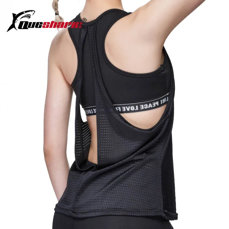 2 in 1 Women Sexy Open Back Sleeveless Yoga Vest Fitness Yoga Shirt Inside Sports Bra Quick Dry Running Slimming Loose Tank Top 
2 in 1 Women Sexy Open Back Sleeveless Yoga Vest Fitness Yoga Shirt Inside Sports Bra Quick Dry Running Slimming Loose Tank Top