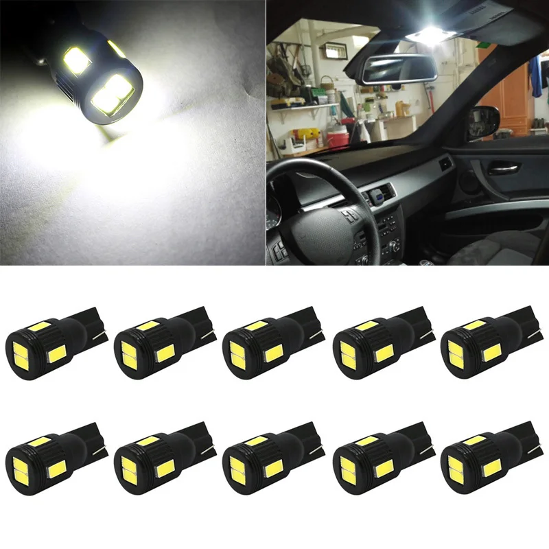 10x T10 W5W LED Car Interior Reading Lights for BMW E46 E39 E60 E90 E36 F30 E30 F10 X5 E53 for Audi A3 A4 B6 B8 B7 B5 A6 C5 C6
10x T10 W5W LED Car Interior Reading Lights for BMW E46 E39 E60 E90 E36 F30 E30 F10 X5 E53 for Audi A3 A4 B6 B8 B7 B5 A6 C5 C6