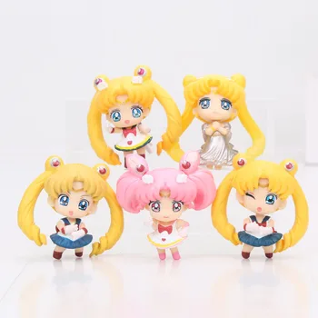 5Pcs/set 4-5cm Sailor Moon Tsukino Usagi Queen Serenity PVC Action Figure Collectible Model Toys Doll
5Pcs/set 4-5cm Sailor Moon Tsukino Usagi Queen Serenity PVC Action Figure Collectible Model Toys Doll