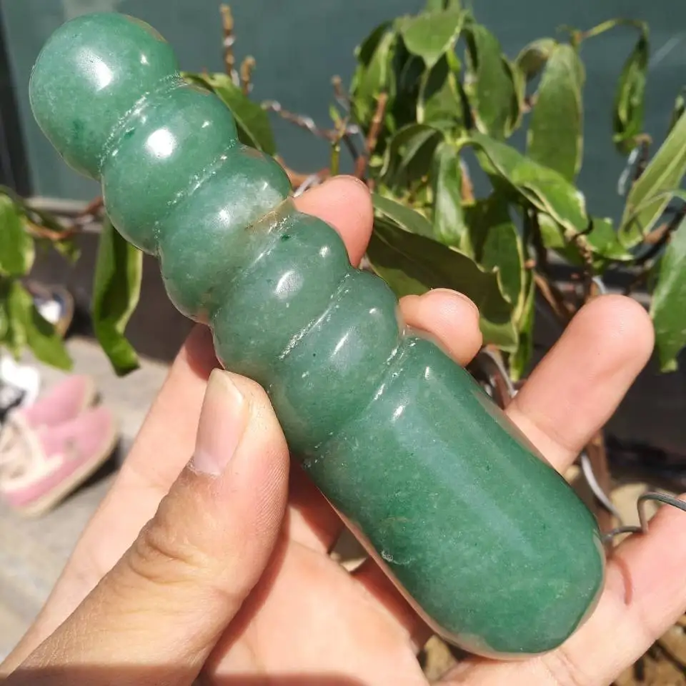 natural Aventurine crystal massage wand green aventurine quartz Massage stick Healing Wand
natural Aventurine crystal massage wand green aventurine quartz Massage stick Healing Wand