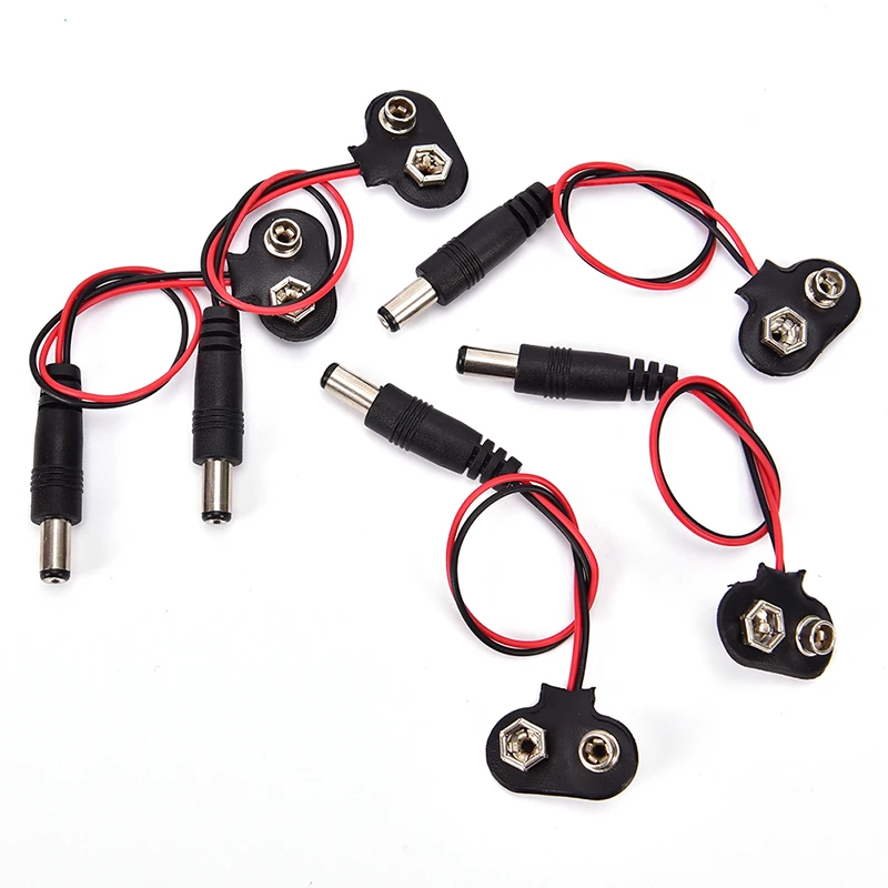 5pcs/lot 9 V Battery Buckle 6F22 Battery Holder Type T Cable Connector Line length 15CM DIY Tool Parts
5pcs/lot 9 V Battery Buckle 6F22 Battery Holder Type T Cable Connector Line length 15CM DIY Tool Parts