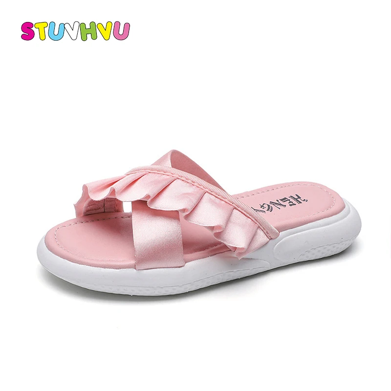 2019 Summer new children's slippers girls shoes flats soft bottom non-slip lace girls beach sandals kids slippers black pink red
2019 Summer new children's slippers girls shoes flats soft bottom non-slip lace girls beach sandals kids slippers black pink red