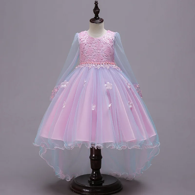 Fashion Baby Girl Evening Dress Solid Lace Mesh Pearl Floral Princess Party Dress Clothes Kids Birthday Trailing Meisjes Jurk
Fashion Baby Girl Evening Dress Solid Lace Mesh Pearl Floral Princess Party Dress Clothes Kids Birthday Trailing Meisjes Jurk