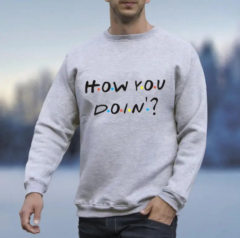2019 Mens Long sleeve How You Doin Men's Tops Unisex Letter Printed Long sleeve Valentine's Gift
2019 Mens Long sleeve How You Doin Men's Tops Unisex Letter Printed Long sleeve Valentine's Gift