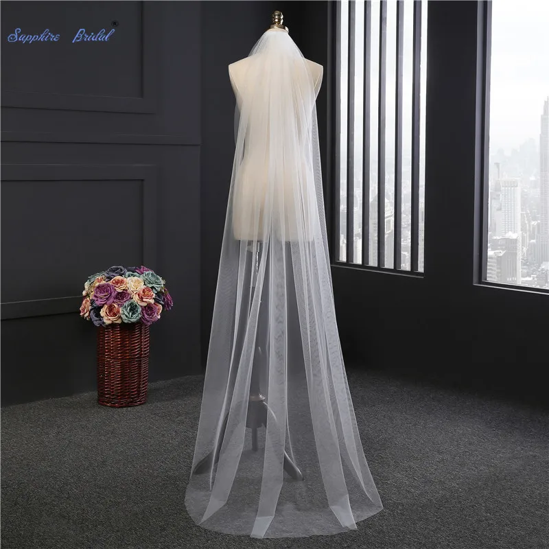 Sapphire Bridal 2019 New Simple Tulle Wedding Veil 200cm Single Layer Chapel Length Bridal Veil
Sapphire Bridal 2019 New Simple Tulle Wedding Veil 200cm Single Layer Chapel Length Bridal Veil