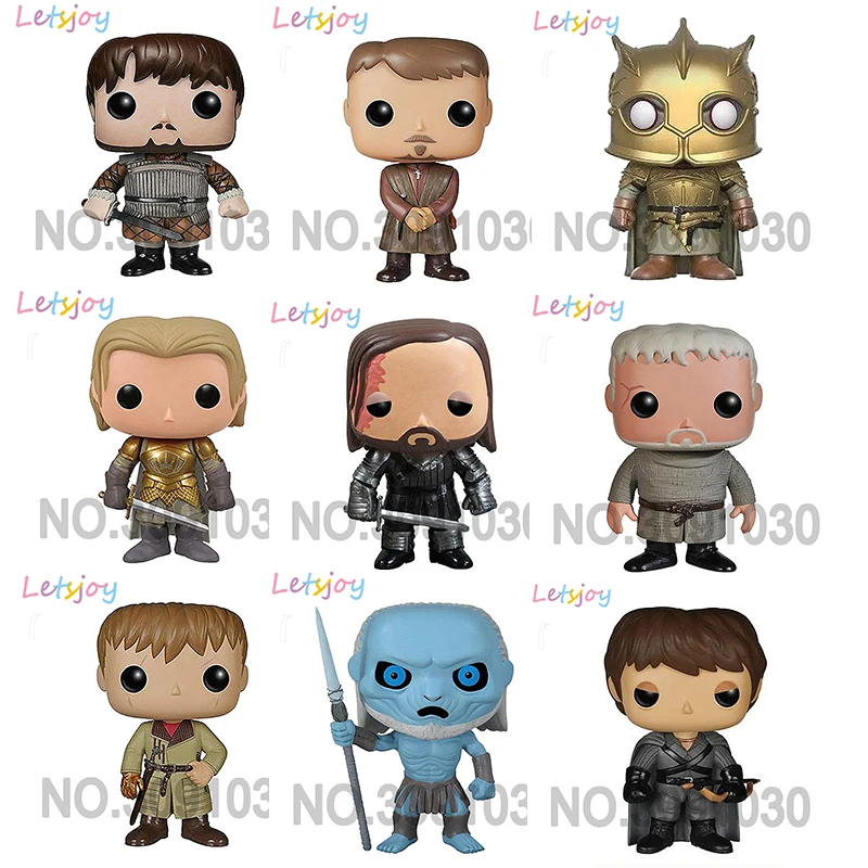 Official letsjoy pop horse Game of thrones figurines action figure the mountain Clegane hound Jaime Lannister Kingslayer Sansa
Official letsjoy pop horse Game of thrones figurines action figure the mountain Clegane hound Jaime Lannister Kingslayer Sansa