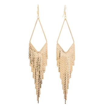 Vintage Geometric Triangle Tassel Long Earrings For Women Fashion Statement Elegant Earring Jewelry Bijoux
Vintage Geometric Triangle Tassel Long Earrings For Women Fashion Statement Elegant Earring Jewelry Bijoux