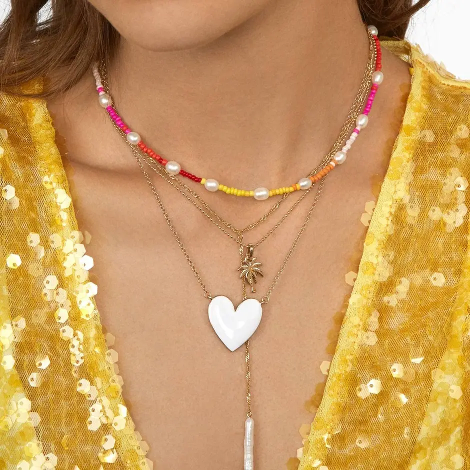 Girlgo Bohemia Heart Shaped Necklaces Jewelry Sets for Women Trendy Summer Accessories Collar Choker Necklaces Jewelry Gifts
Girlgo Bohemia Heart Shaped Necklaces Jewelry Sets for Women Trendy Summer Accessories Collar Choker Necklaces Jewelry Gifts