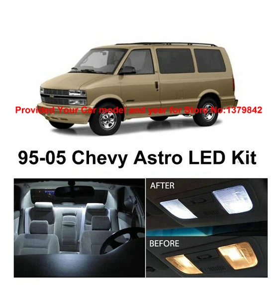 Free Shipping 11Pcs/Lot car-styling Xenon White Canbus Package Kit LED Interior Lights For Chevy Astro 1995-2000
Free Shipping 11Pcs/Lot car-styling Xenon White Canbus Package Kit LED Interior Lights For Chevy Astro 1995-2000