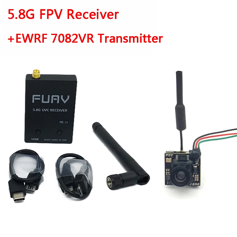 5.8G FPV Receiver UVC Video Downlink OTG VR Android Phone+EWRF 7082VR Transmitter 5.8G 48CH VTX 700TVL 120 Degree FPV Camera
5.8G FPV Receiver UVC Video Downlink OTG VR Android Phone+EWRF 7082VR Transmitter 5.8G 48CH VTX 700TVL 120 Degree FPV Camera