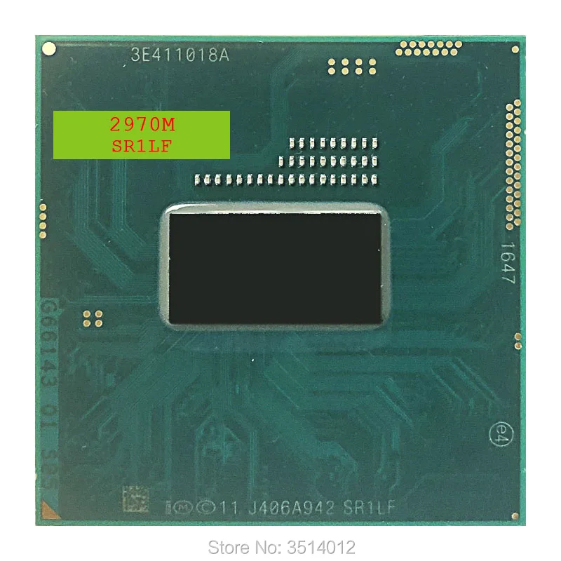 Intel Celeron 2970M SR1LF 2.2 GHz Dual-Core Dual-Thread CPU Processor 2M 37W Socket G3 / rPGA946B
Intel Celeron 2970M SR1LF 2.2 GHz Dual-Core Dual-Thread CPU Processor 2M 37W Socket G3 / rPGA946B