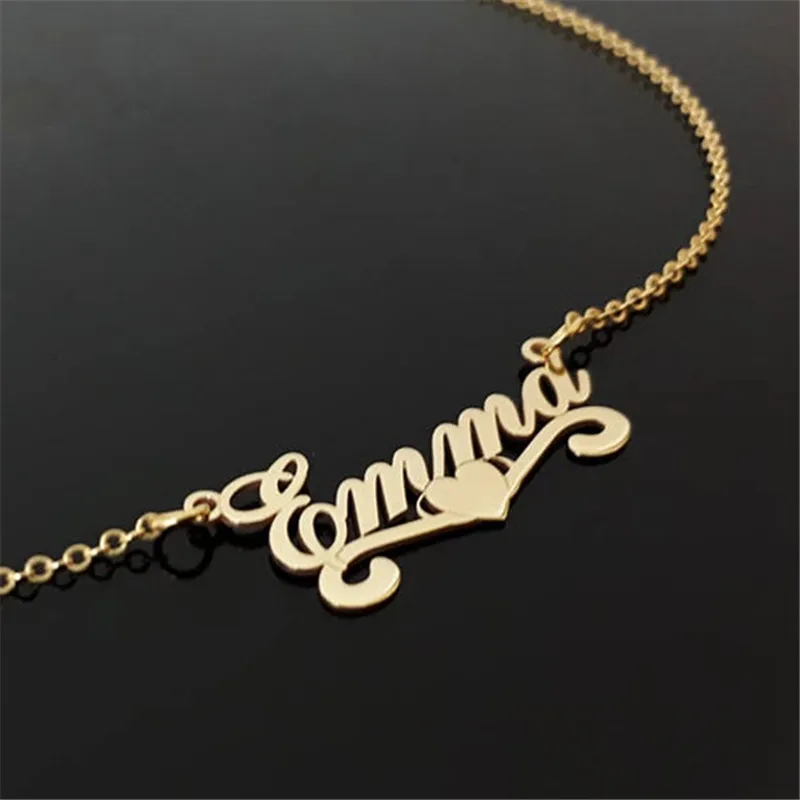 316L Stainless Steel Customized Fashion Name Necklace Personalized Letter Gold Choker Necklace Pendant Nameplate Gift Wedding
316L Stainless Steel Customized Fashion Name Necklace Personalized Letter Gold Choker Necklace Pendant Nameplate Gift Wedding