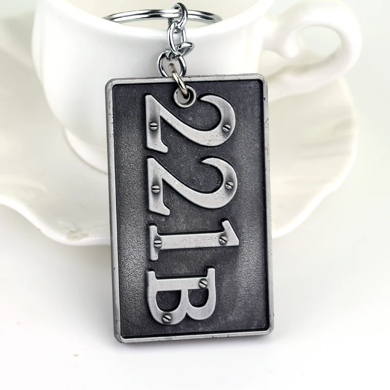 Weight 46g sherlock holmes consulting detective 221B logo Keychain men and women Pendant jewelry car key Accessories
Weight 46g sherlock holmes consulting detective 221B logo Keychain men and women Pendant jewelry car key Accessories