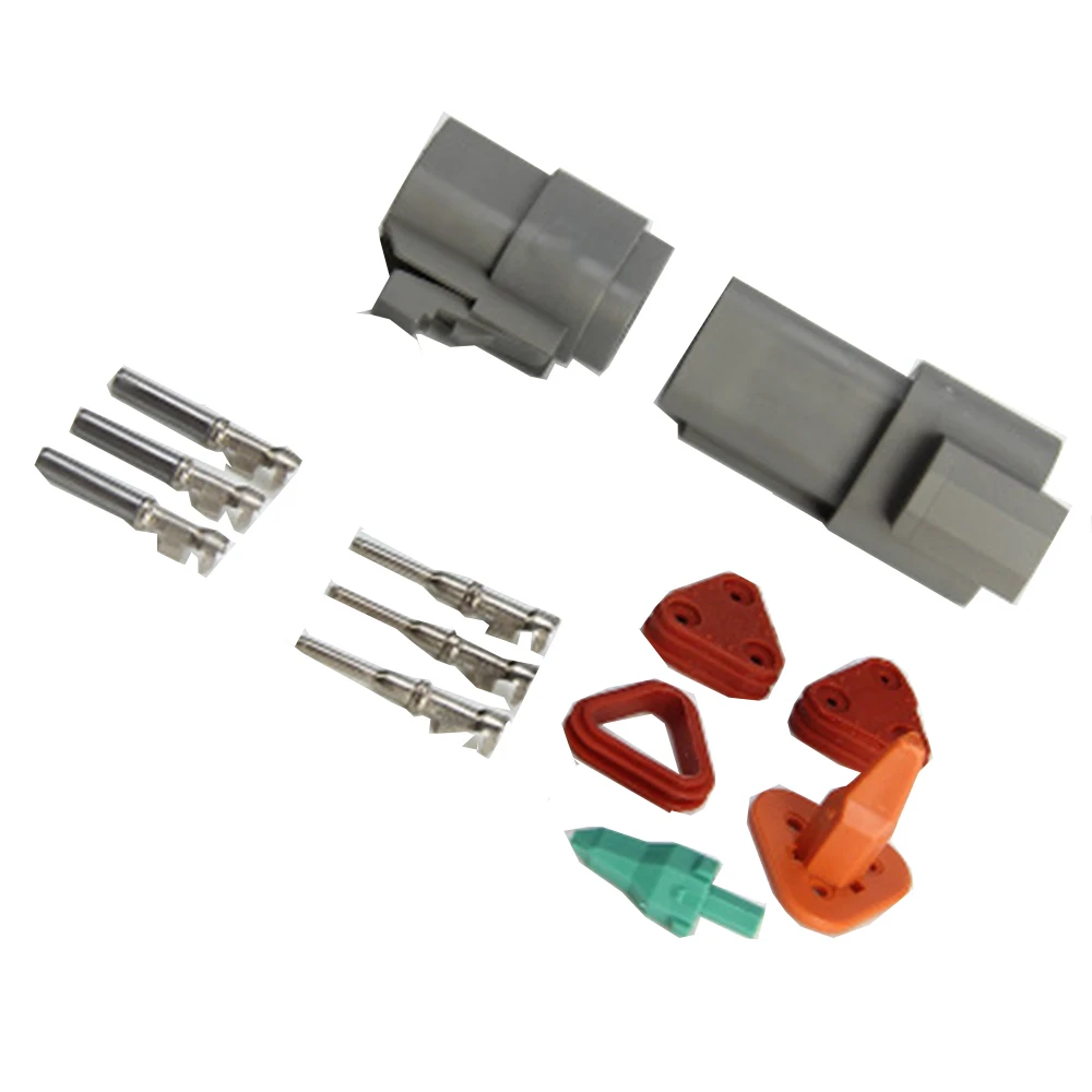 5Set 3P Pin Waterproof Electrical Automotive Wire 14-18 AWG Female and Male Grey for Deutsch Connector Motor Car
5Set 3P Pin Waterproof Electrical Automotive Wire 14-18 AWG Female and Male Grey for Deutsch Connector Motor Car