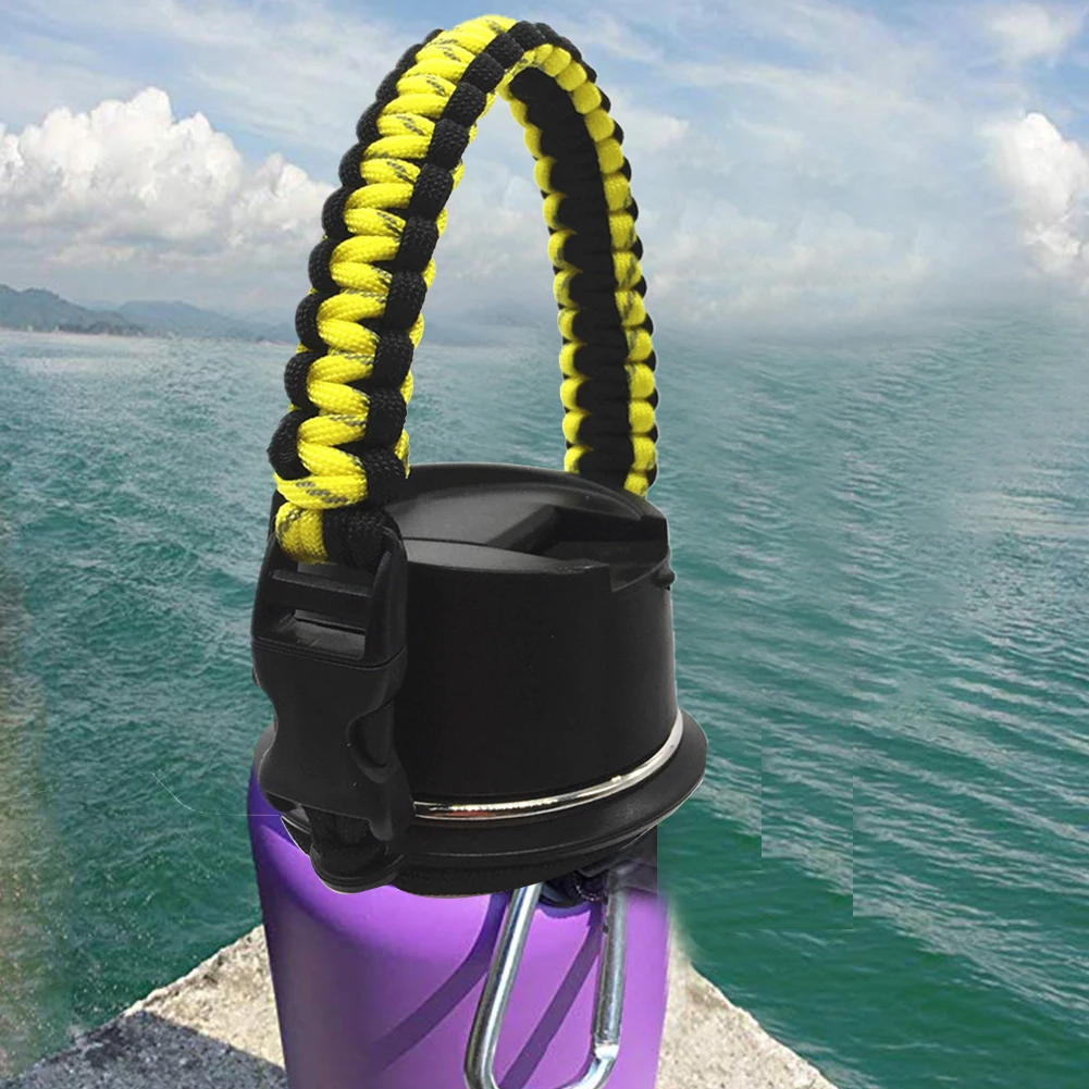 Paracord Water Bottle Carrier Travel Wide Mouth Cup Holder Hiking With Safety Ring Handle Strap Outdoor Durable For Hydro Flask
Paracord Water Bottle Carrier Travel Wide Mouth Cup Holder Hiking With Safety Ring Handle Strap Outdoor Durable For Hydro Flask