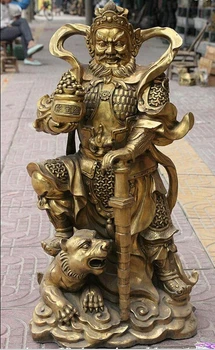 ymying 1025+++++++32" Folk China Brass Stand Tiger Warrior Wealth Mammon God Zhao GongMing Statue
ymying 1025+++++++32" Folk China Brass Stand Tiger Warrior Wealth Mammon God Zhao GongMing Statue