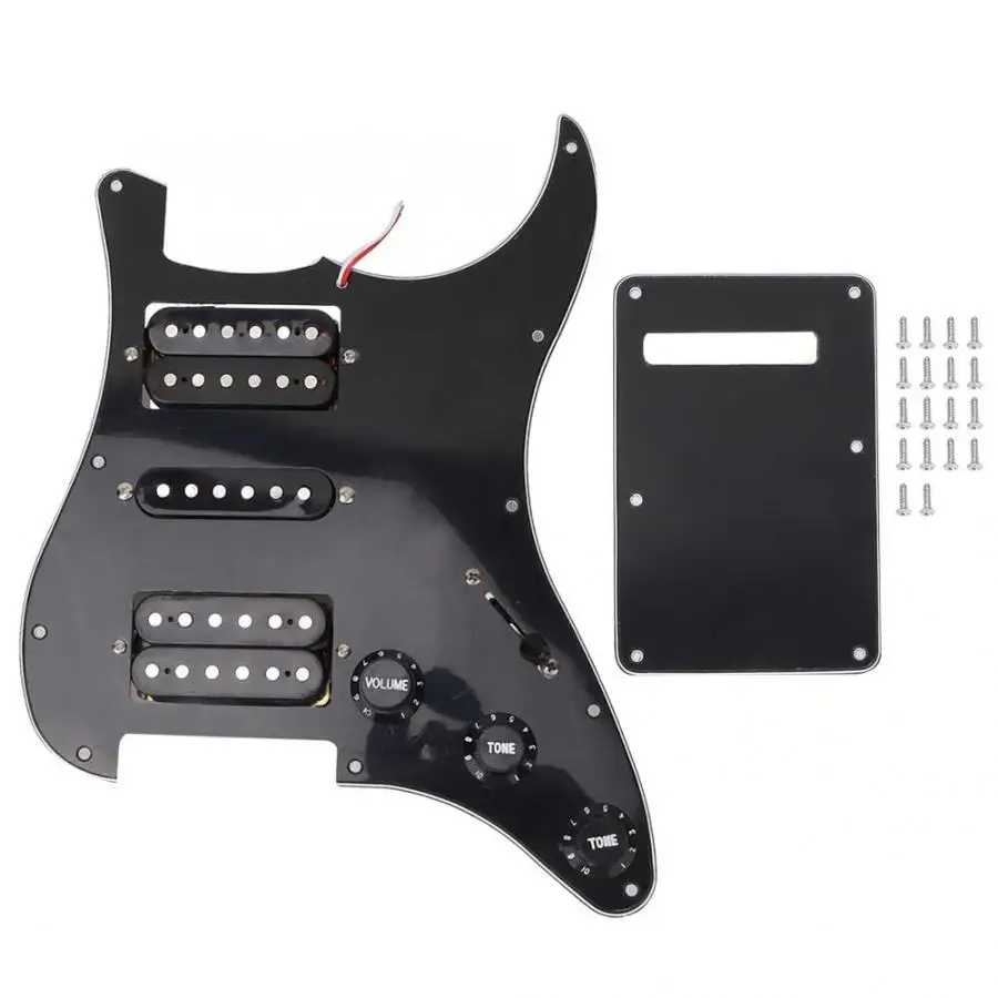 Electric Guitar High Quality Loaded Pickguard Pickups Set Accessories For Electric Guitar With 1Pcs Rear Cover Sheet Guitar
Electric Guitar High Quality Loaded Pickguard Pickups Set Accessories For Electric Guitar With 1Pcs Rear Cover Sheet Guitar