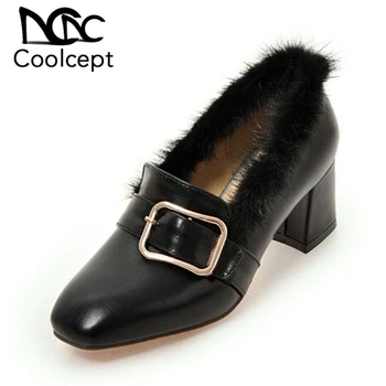 Coolcept Size 32-43 Fashion Women Bowknot High Heel Shoes Women Buckle Thick Heel Pumps Office Party Simple Shoes Women Footwear
Coolcept Size 32-43 Fashion Women Bowknot High Heel Shoes Women Buckle Thick Heel Pumps Office Party Simple Shoes Women Footwear