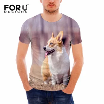 FORUDESIGNS Cute WelshCorgi Print Casual T-shirt for Men Brand Clothing Animal T Shirt Man Summer Short Sleeve Daily Hipster Tee
FORUDESIGNS Cute WelshCorgi Print Casual T-shirt for Men Brand Clothing Animal T Shirt Man Summer Short Sleeve Daily Hipster Tee