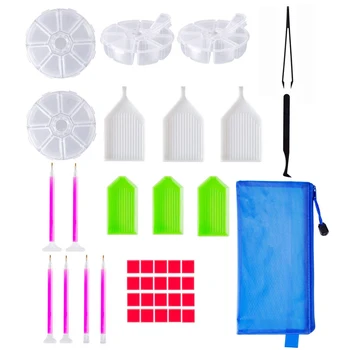 39Pcs/Set DIY Diamond Painting Accessories Embroidery Tool Cross Stitch Mosaic Needlework Tools Full Kits Storage Boxes Cases
39Pcs/Set DIY Diamond Painting Accessories Embroidery Tool Cross Stitch Mosaic Needlework Tools Full Kits Storage Boxes Cases