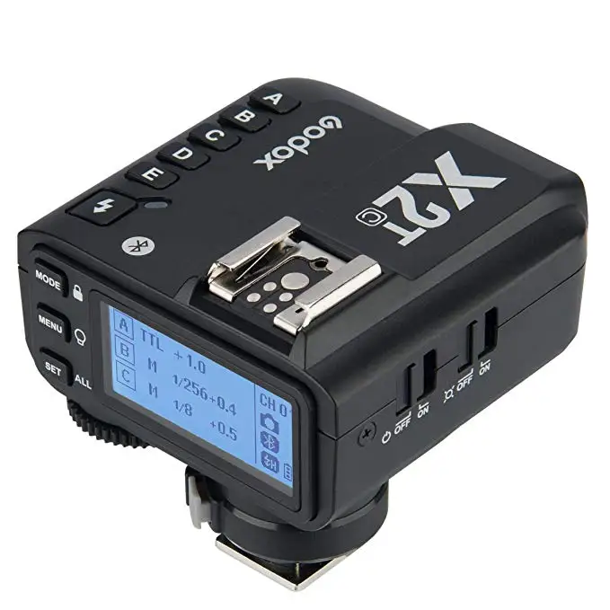 Godox X2T-S X2T-C X2T-N X2T-F X2T-O TTL 1/8000s HSS Wireless Flash Trigger Transmitter for SonyCanon Nikon Fuji Olympus
Godox X2T-S X2T-C X2T-N X2T-F X2T-O TTL 1/8000s HSS Wireless Flash Trigger Transmitter for SonyCanon Nikon Fuji Olympus