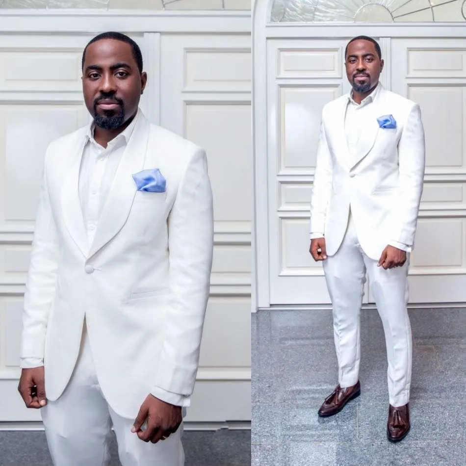 Slim Fit White Men Suits Wedding Groom Wear Tuxedos 2 Pieces (Jacket+Pants) Bridegroom Suits Best Man Prom Business Wear Blazer
Slim Fit White Men Suits Wedding Groom Wear Tuxedos 2 Pieces (Jacket+Pants) Bridegroom Suits Best Man Prom Business Wear Blazer
