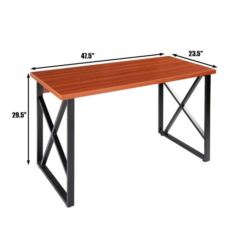 Wooden Pc Laptop Table With Metal Legs Computer Desks Hw53817