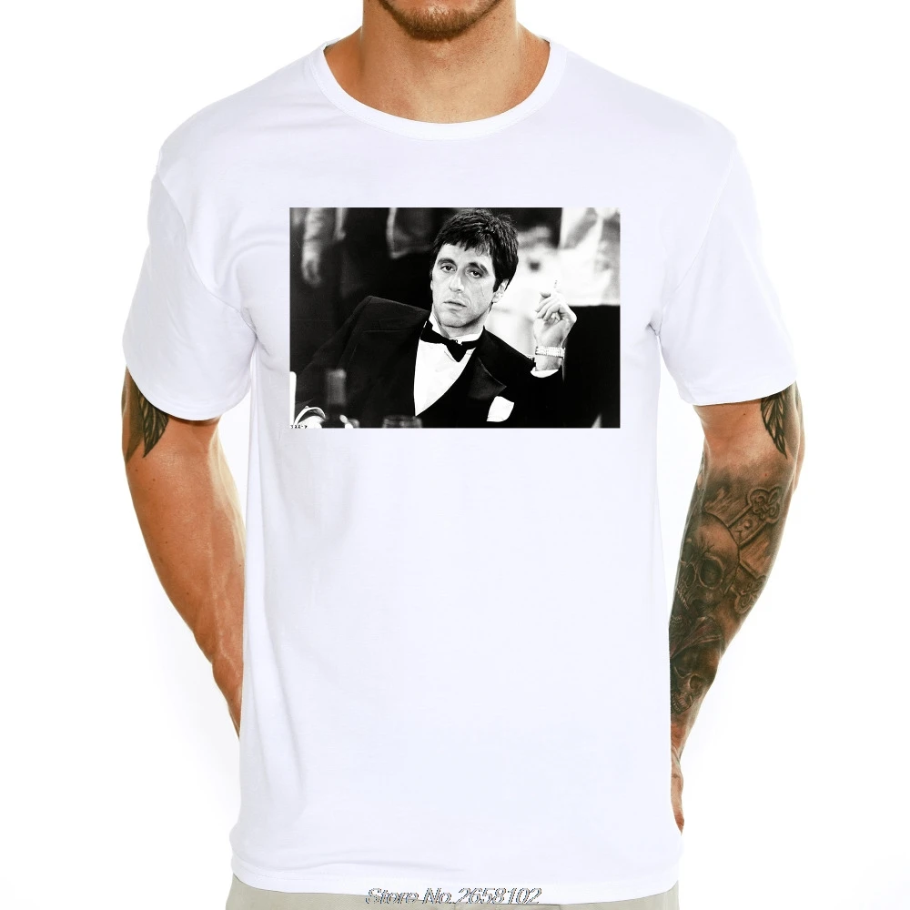 Men's Classic Movie Poster Scarface Design T-shirt Hot Sale Elastic Feature Customed Tee Shirts Cool Tops Harajuku Streetwear
Men's Classic Movie Poster Scarface Design T-shirt Hot Sale Elastic Feature Customed Tee Shirts Cool Tops Harajuku Streetwear