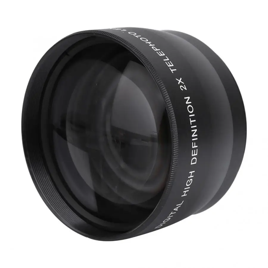 58mm Camera Telephoto Lens 2x High Definition Telephoto Lens Optics Teleconverter For Cameras Accessories
58mm Camera Telephoto Lens 2x High Definition Telephoto Lens Optics Teleconverter For Cameras Accessories