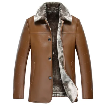 Men's Leather Jacket 2020 PU Leather Jacket Male Warm Thick Artificial Wool Liner Jaqueta Couro Masculino Plus Size M-3XL HJ558
Men's Leather Jacket 2020 PU Leather Jacket Male Warm Thick Artificial Wool Liner Jaqueta Couro Masculino Plus Size M-3XL HJ558