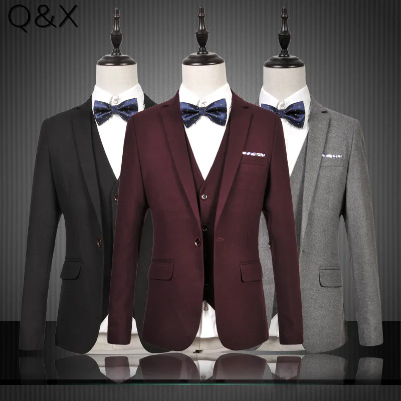 MS59 2017 New Plus Size M-6XL One-Buckle Buttons Suits Jacket Men Suit Set Men Wedding Suits Groom Tuxedos (Jacket+Pants+Vest)
MS59 2017 New Plus Size M-6XL One-Buckle Buttons Suits Jacket Men Suit Set Men Wedding Suits Groom Tuxedos (Jacket+Pants+Vest)