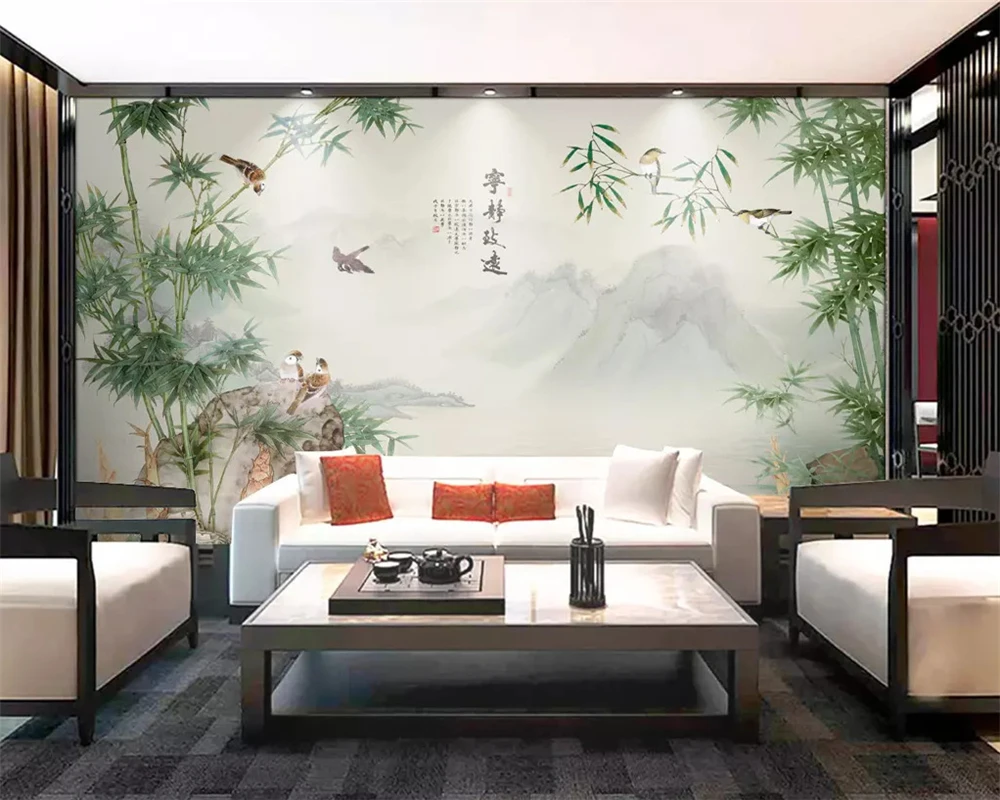 beibehang Custom silky stereo wallpaper Chinese ink landscape bamboo TV background decorative painting wall papers home decor
beibehang Custom silky stereo wallpaper Chinese ink landscape bamboo TV background decorative painting wall papers home decor