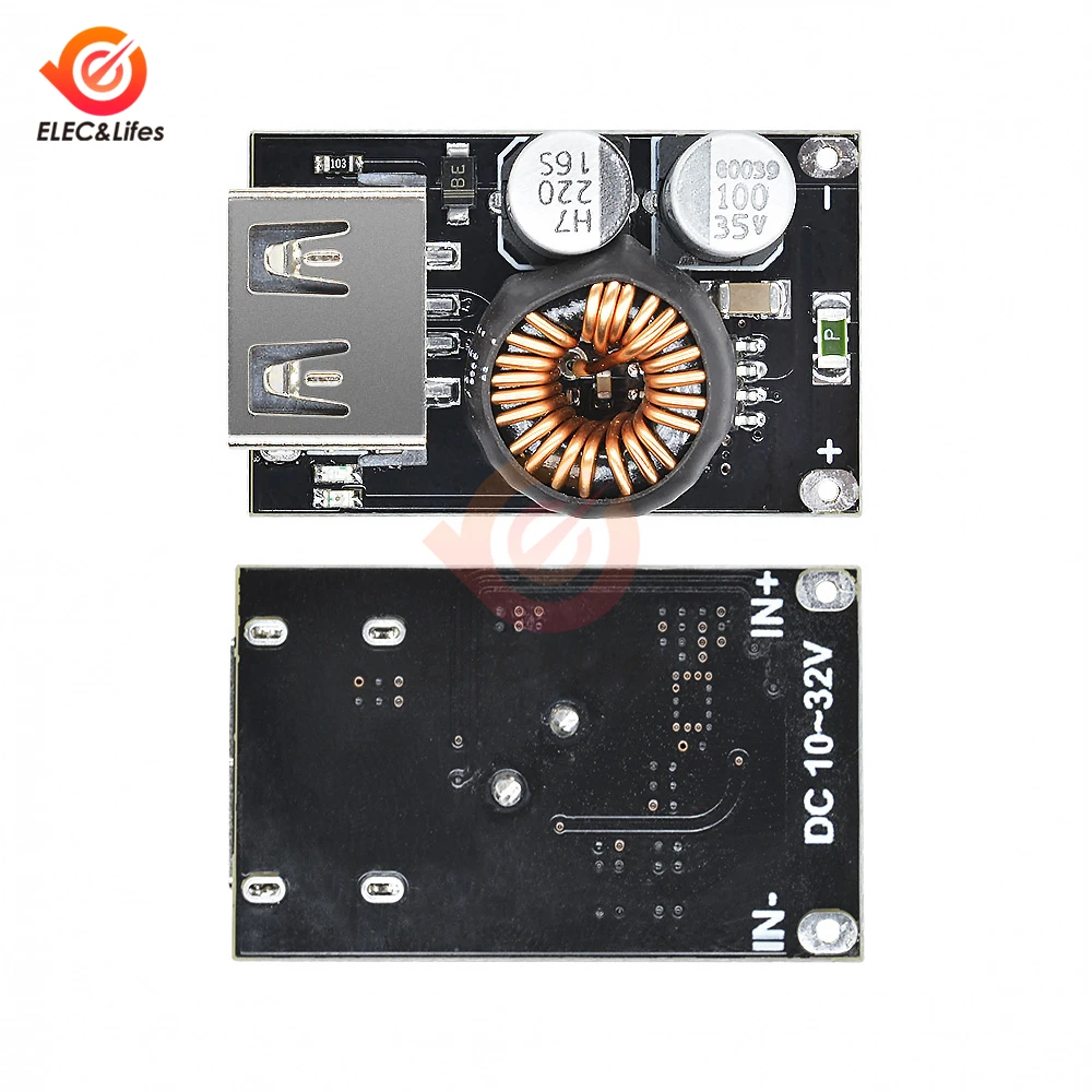 18W Max DC-DC Step Down Adjustable Module 10V-32V To 3.8V-12V USB Car Charger Fast Charging Power Supply Module Buck converter
18W Max DC-DC Step Down Adjustable Module 10V-32V To 3.8V-12V USB Car Charger Fast Charging Power Supply Module Buck converter