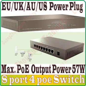 Free&Shipping 8 port 4 poe switch IEEE802.3af at PoE suit for all kind of poe camera or AP wholesale, Network Switches Plug&Play
Free&Shipping 8 port 4 poe switch IEEE802.3af at PoE suit for all kind of poe camera or AP wholesale, Network Switches Plug&Play
