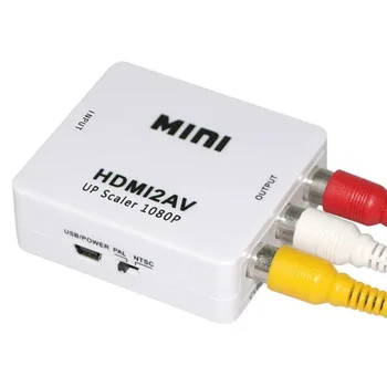 HDMI TO AV Scaler Adapter HD Video Converter Box HDMI to RCA AV/CVSB L/R Video 1080P HDMI2AV Support NTSC PAL Wholesale
HDMI TO AV Scaler Adapter HD Video Converter Box HDMI to RCA AV/CVSB L/R Video 1080P HDMI2AV Support NTSC PAL Wholesale