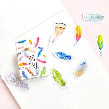 45 pcs/box Colorful feathers paper sticker decoration diy diary scrapbooking sealing sticker children's favorite stationery
45 pcs/box Colorful feathers paper sticker decoration diy diary scrapbooking sealing sticker children's favorite stationery