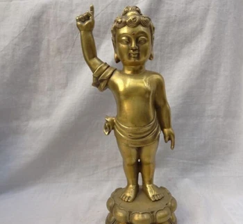 song voge gem S2320 11" Chinese Pure Brass Tibet Lotus Shakyamuni Buddha Kid Up Sky Bronze Statue
song voge gem S2320 11" Chinese Pure Brass Tibet Lotus Shakyamuni Buddha Kid Up Sky Bronze Statue