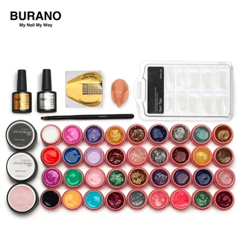 Burano Hot 36colors uv gel nail polish kit manicure set nail art tools topcoat building gel set 806
Burano Hot 36colors uv gel nail polish kit manicure set nail art tools topcoat building gel set 806