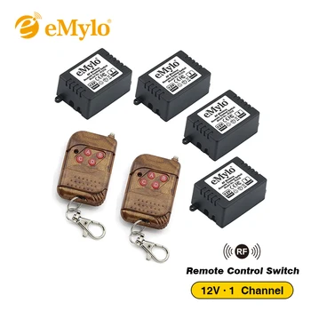 eMylo RF 12V Smart Wireless Remote Control Light Switch 433Mhz Peach-Wood Color Transmitter 4X 1-Channel Relays controle remoto
eMylo RF 12V Smart Wireless Remote Control Light Switch 433Mhz Peach-Wood Color Transmitter 4X 1-Channel Relays controle remoto