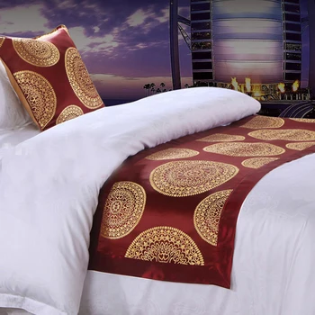 Yazi Luxury Double Layer Bed Flag Runner Scarf for Home Hotel Decoration Bedding Red
Yazi Luxury Double Layer Bed Flag Runner Scarf for Home Hotel Decoration Bedding Red