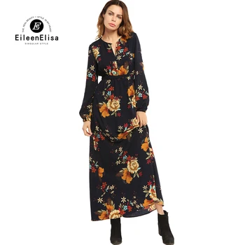 Vintage Dresses 2017 Women Long Maxi Dress With Sleeves Runway Flower Print Party Dress
Vintage Dresses 2017 Women Long Maxi Dress With Sleeves Runway Flower Print Party Dress