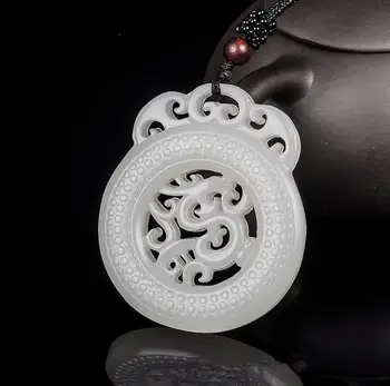 Koraba Fine Jewelry Natural White Hand-carved Chinese Hetian Jade Dragon Pendant + Rope Necklace Free Shipping
Koraba Fine Jewelry Natural White Hand-carved Chinese Hetian Jade Dragon Pendant + Rope Necklace Free Shipping