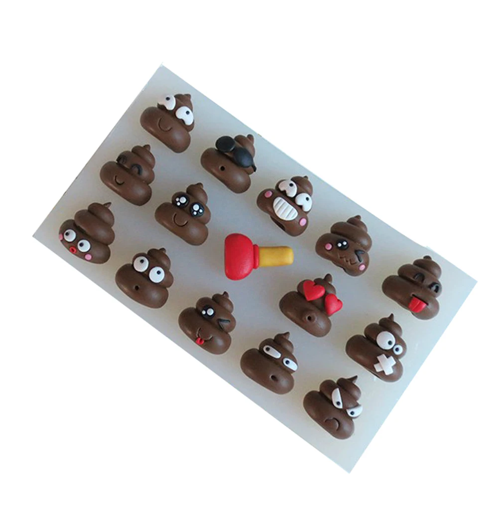 Cartoon cute little poo fandont silicone birthday cake decoration chocolate jelly mold
Cartoon cute little poo fandont silicone birthday cake decoration chocolate jelly mold