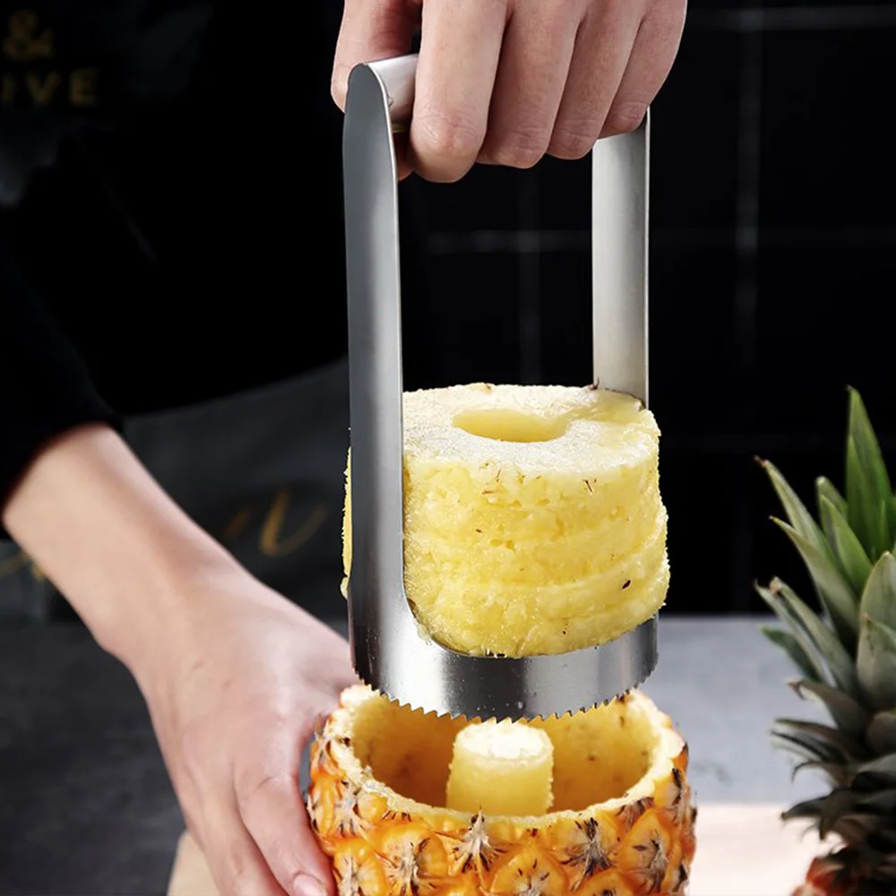 New 304 stainless steel pineapple knife Fast pineapple meat extracter Pineapple peeler peeler Pineapple rice making tool
New 304 stainless steel pineapple knife Fast pineapple meat extracter Pineapple peeler peeler Pineapple rice making tool